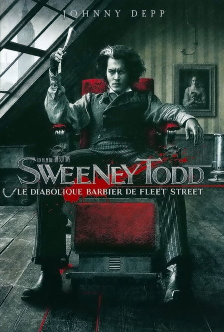 Affiche du film "Sweeney Todd : Le Diabolique Barbier de Fleet Street"