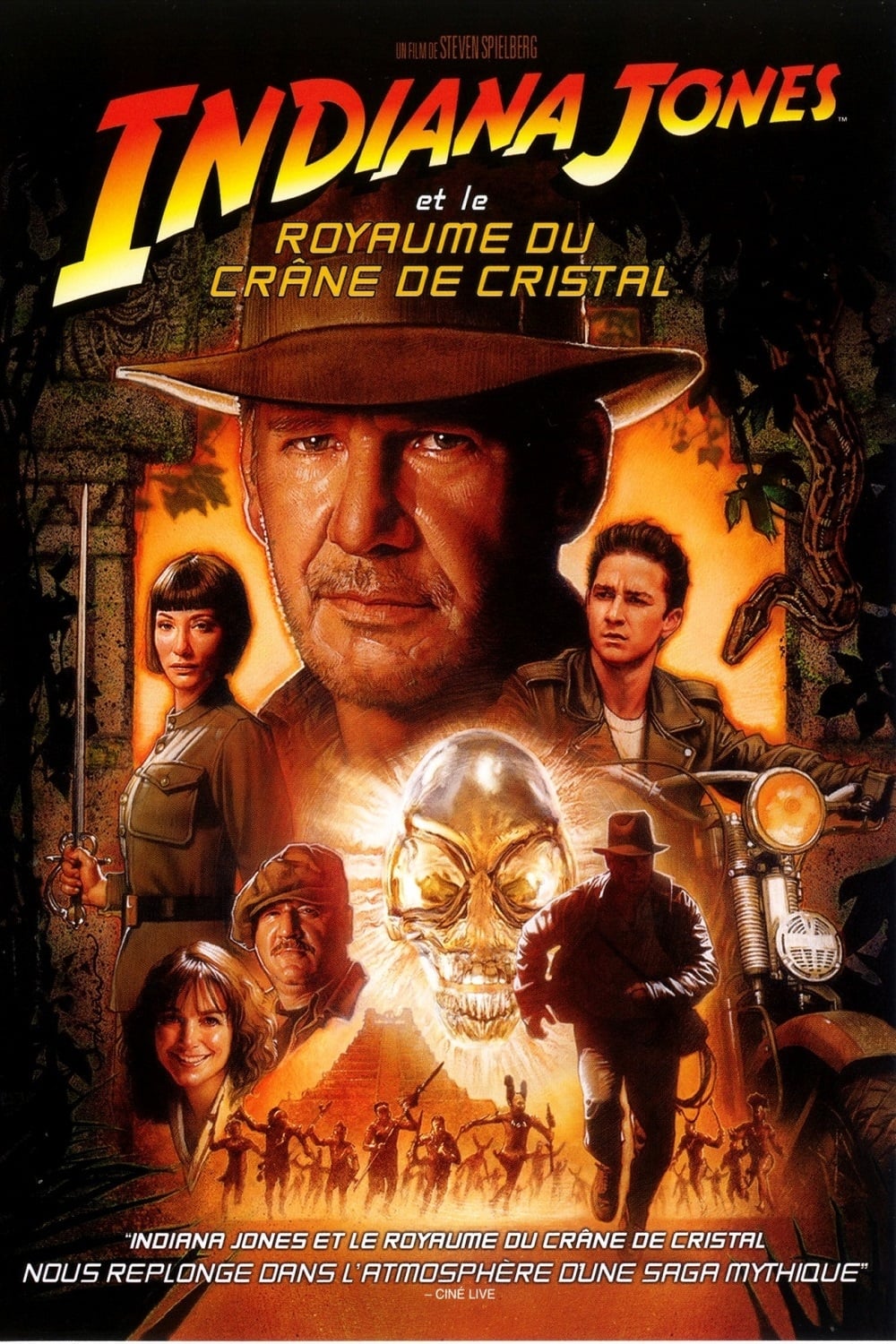 Affiche du film "Indiana Jones et le royaume du crâne de cristal"